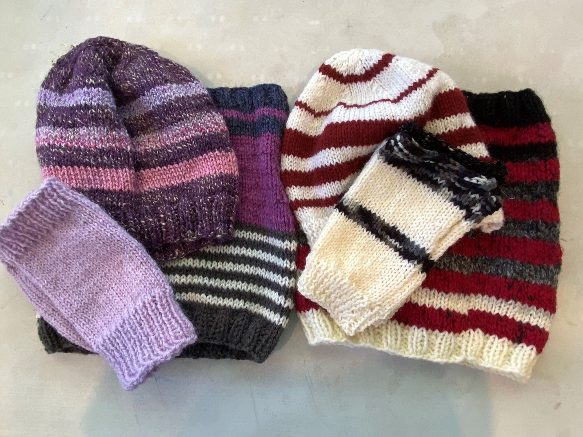 Knitted school road patrol pack